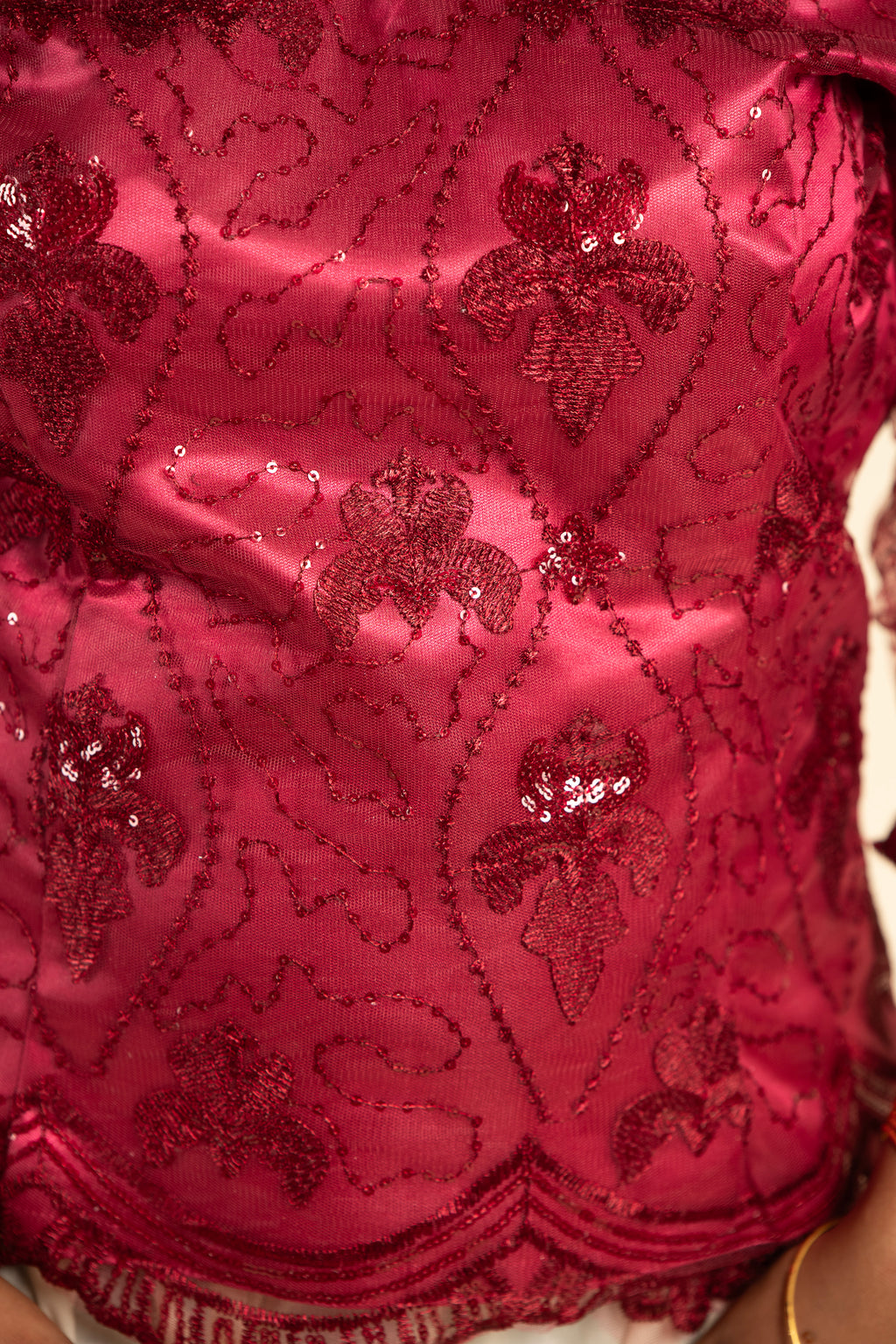 Body Dentelle yumna - bordeaux