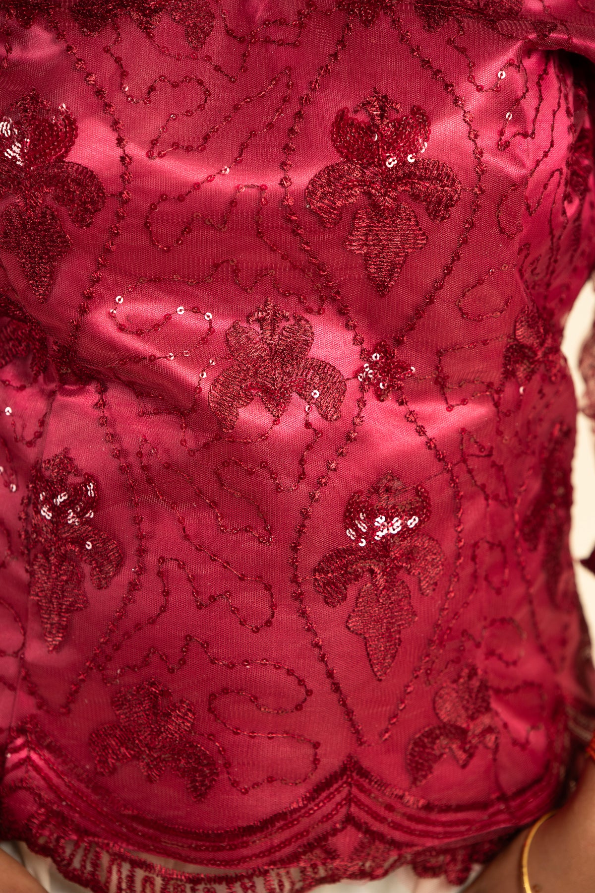 Body Dentelle yumna - bordeaux