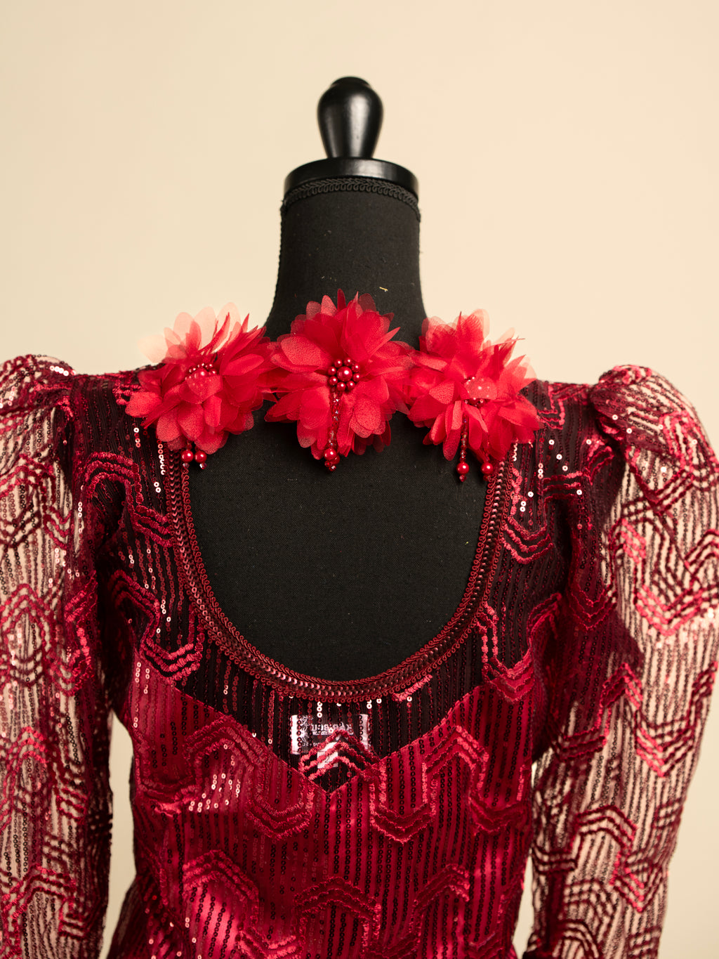 Body Dentelle LINA - Rouge Bordeaux