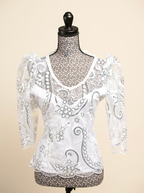 Body Dentelle LEENE - Blanc