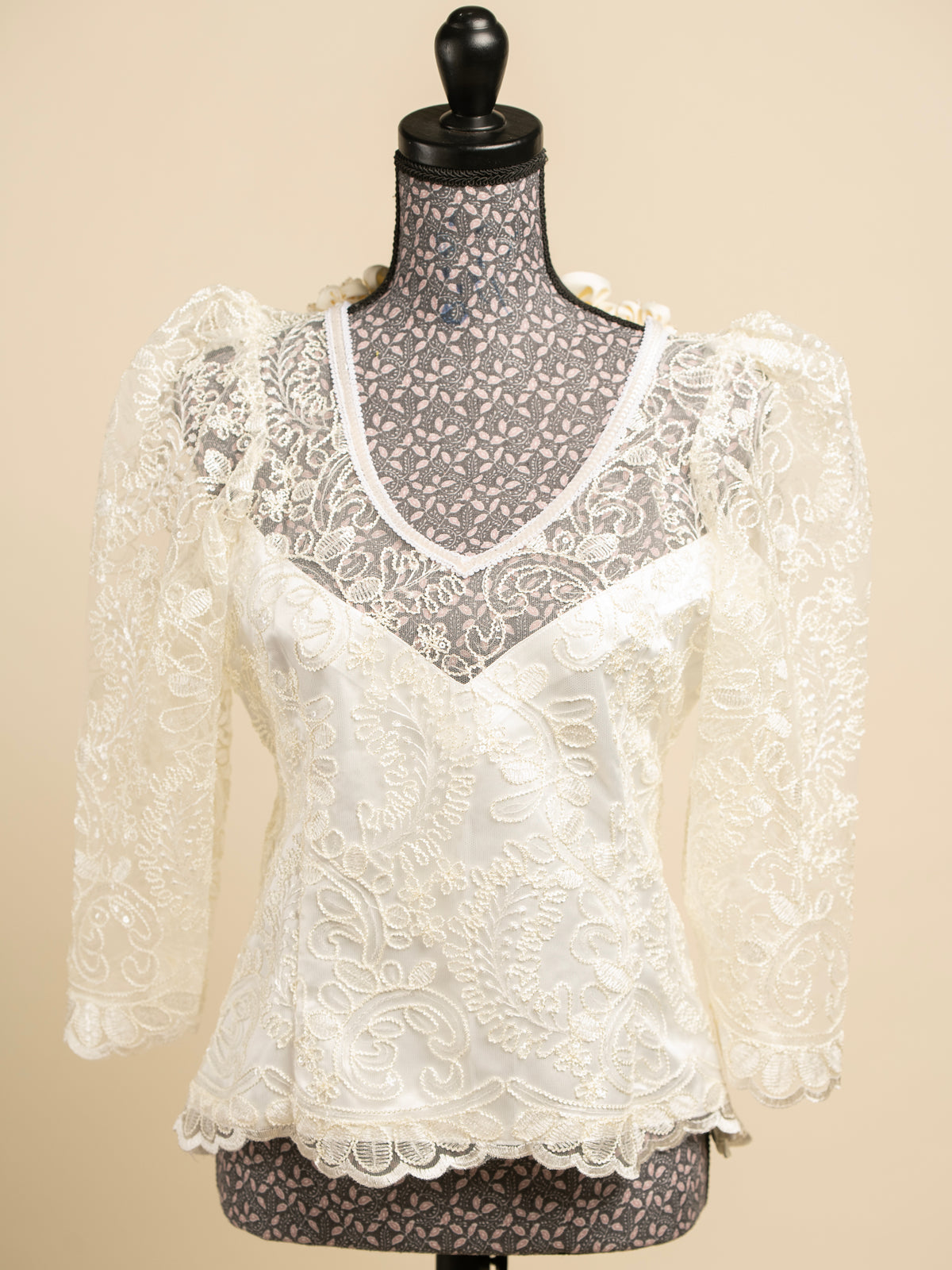 Body Dentelle LEENE - Blanc Ivoire