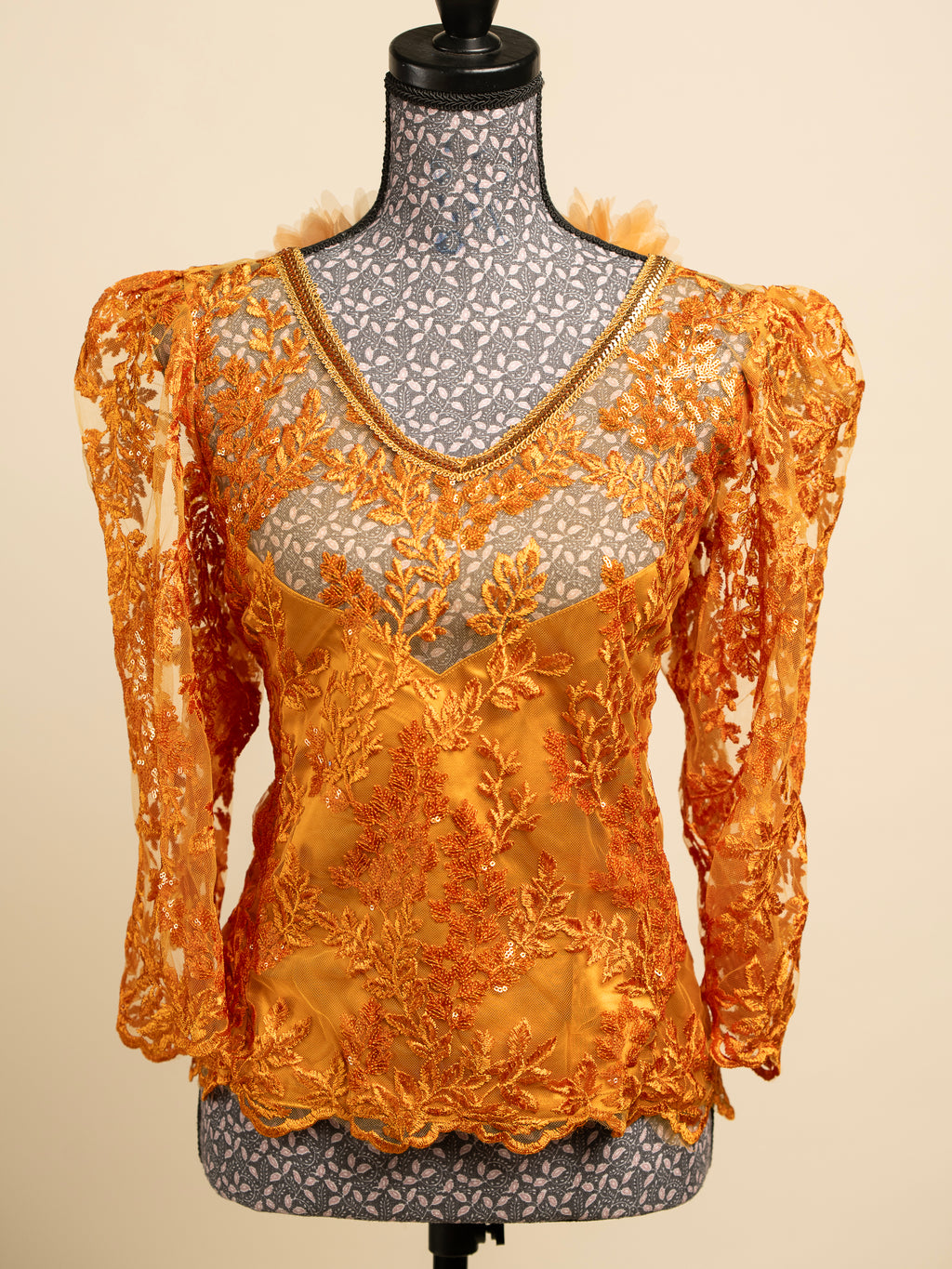 Body Dentelle LINA - Moutarde