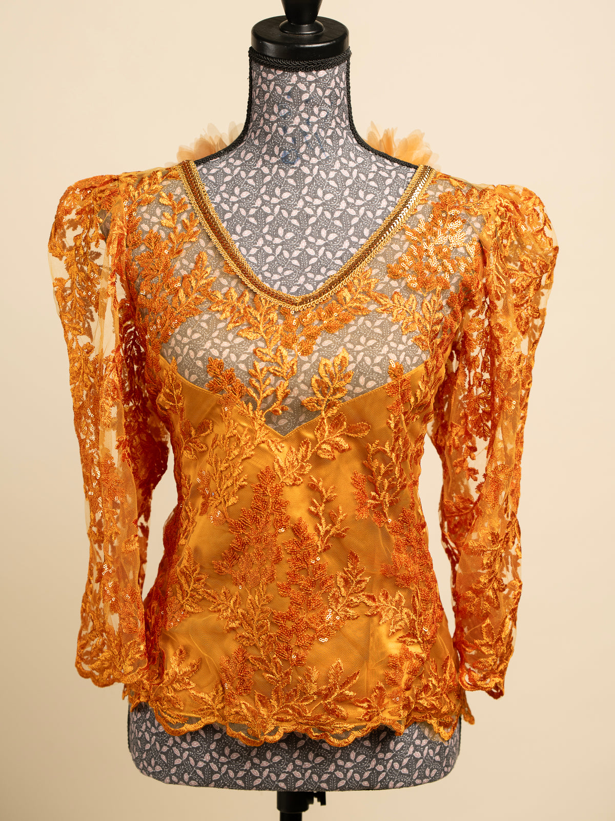 Body Dentelle LINA - Moutarde