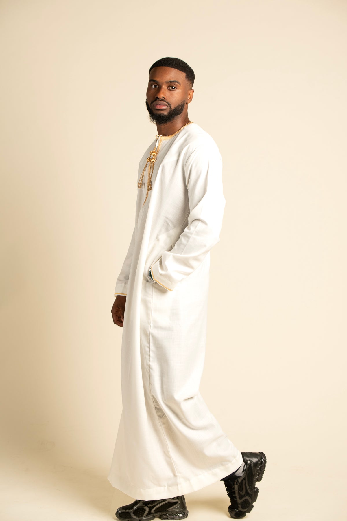 Qamis NAïM blanc ivoire
