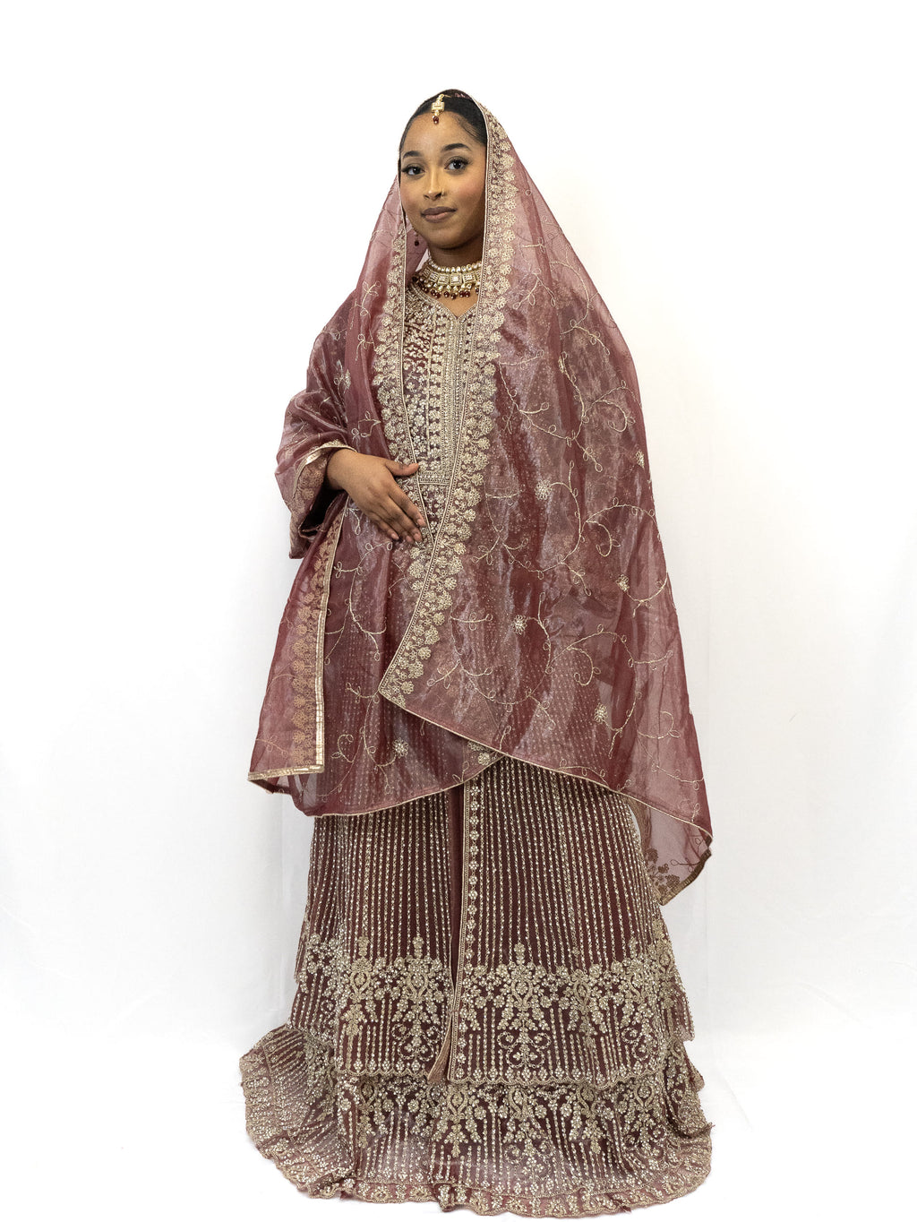 Robe Isla bordeaux clair